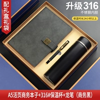 Черная книга A5 Lose-Leaf + Dragon Pen + Black 316 Thermos B