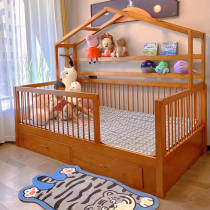 All solid wood childrens bed boy and girl single combination storage half-height tree house bed separate bed artifact bedroom double bed