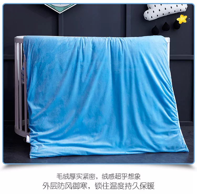 Phim hoạt hình bông pha lê chăn đơn mảnh dày mẫu giáo giường bé trai cô gái trẻ che 120 * 150