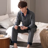 安之伴 Демисезонная пижама, утепленный лонгслив, комплект, большой размер