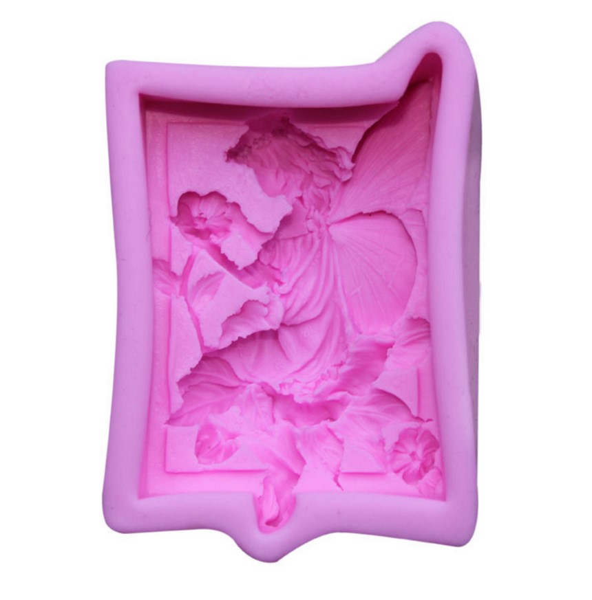 Xà phòng khuôn / xà phòng thủ công / xà phòng khuôn / xà phòng silicone khuôn / hoa thiên thần tự làm bánh silicone khuôn lỏng khuôn bánh kẹp