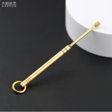 Медная креативная ухочистка ручной работы, латунный брелок, подвеска для ушей