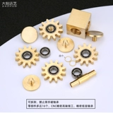 Медный крутящийся металлический кубик Рубика с шестернями, латунный волчок для пальца для спортзала для взрослых, игрушка, пальчиковая игра, антистресс