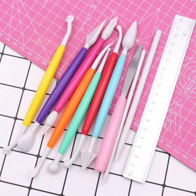Ultra light base clay, accessories, tools set, 10 pieces, DIY, 10 pieces