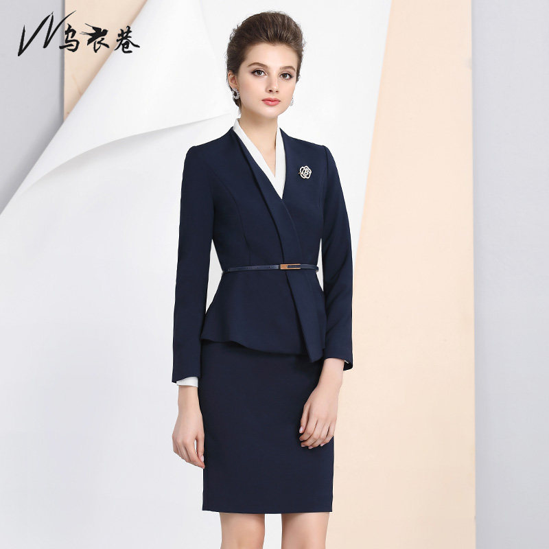 Ousuits Alley Career Suit Administrative Work Clothes Manager Tooling Temperament Goddess Van Commuter Sleeve Dress To Work Uniform