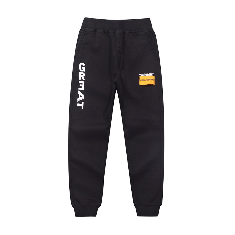 Children's Clothing Spring and Autumn Style Cotton Elastic Comfortable Fabric Boys' Loose High-Waisted Casual Pants Jogging Pants Children's Clothing Spring and Autumn Style Cotton Elastic Comfortable Fabric Boys' Loose High-Waisted Casual Pants Jogging Pants