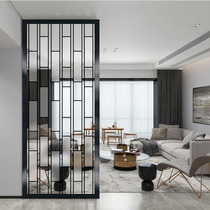 Living room modern minimalist art glass screen partition wall decoration double-sided matte entrance porch custom small apartment