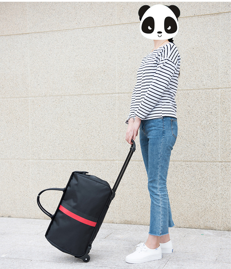 Xe đẩy túi túi du lịch túi nhà công suất lớn túi duffel nam giới và phụ nữ kinh doanh chuyến đi gói sọc thể dục túi xách tay túi du lịch túi du lịch mini