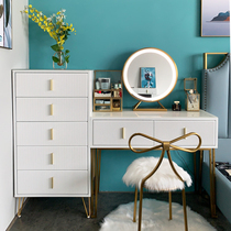 Net red ins light luxury drawers cabinet dressing table combination multifunctional bedroom small apartment makeup table storage cabinet set