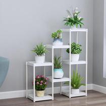 Flower stand solid wood indoor living room floor-standing combination multi-layer balcony decoration pothos flower pot storage rack flower