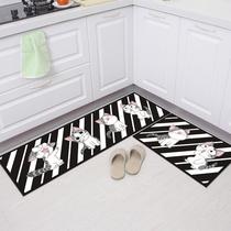 Kitchen floor mats are water-absorbent and oil-proof long bathroom non-slip mats entrance door mats bedroom carpets no-wash and wipeable