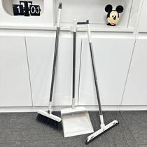 Broom dustpan set soft broom dustpan combination single sweeping broom household garbage shovel non-stick hair