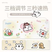 加热鼠标垫大号桌上暖垫桌面暖桌垫暖桌垫大号暖手桌垫速热亲肤