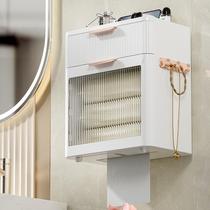 Face towel storage box wall-mounted disposable face towel storage shelf placement box bathroom face towel storage rack