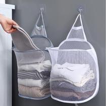 Foldable wall-mounted dirty clothes basket bathroom dirty clothes basket wall hanging clothes dirty clothes storage artifact hanging dirty clothes basket