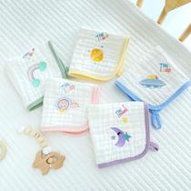 Baby face towel pure cotton gauze cloth baby supplies handkerchief newborn baby square super soft washable towel