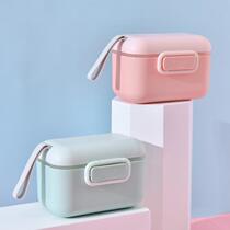Baby milk powder box portable take-out milk powder box dividing box grid baby box bag divider milk box