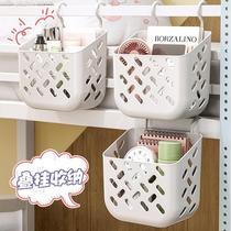 Dormitory rack upper bunk storage artifact bed organizer bedside snacks cosmetics wall hanging punch-free hanging basket