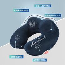 u型枕荞麦皮靠枕头便携旅行护劲椎脖子办公室坐汽车用午休睡觉u形