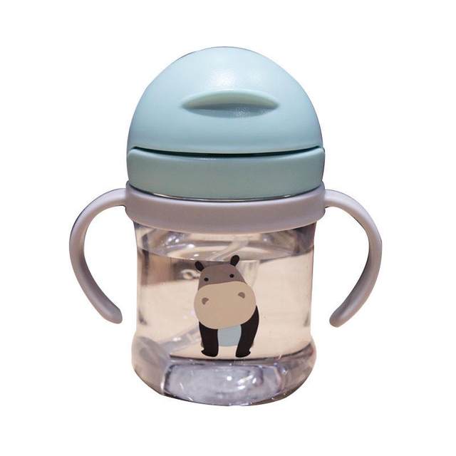 Children's Cup for Drinking Water, Shatter-Resistant Drinking Cup, Baby Straw Cup, Anti-Choking Infant Handle Water Bottle, Water Jug for Outings
