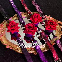 Rose in mouth*Fun rose silicone mouth plug deep throat alternative training oral ball SM couple punishment toy female