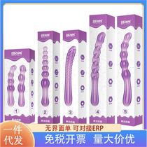 Pleasing jelly anal plug anal plug chrysanthemum bead male anal masturbator G-spot gay toy anal expander