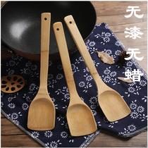 Bamboo spatula for non-stick pans special cooking spatula wooden spatula household high temperature resistant wooden silicone wooden spatula kitchen utensils bamboo spatula
