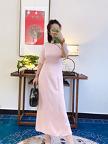  8752 fishtail cotton brand fabric sand wash cotton slim slim summer fishtail dress