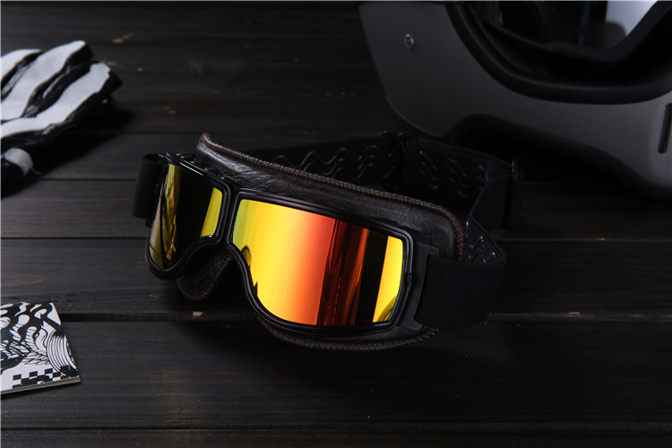 AMZ kính râm retro mũ bảo hiểm xe máy Kính Harley off-road thí điểm đầu máy kính râm - Xe máy Rider thiết bị găng tay đi xe