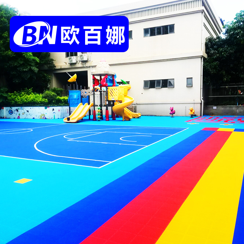 O 100 Na Ice Lingo Suspended assembly ground floor Outdoor Playground track Special abrasion resistant Anti-slip plastic suspended floor