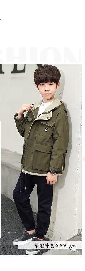 Qiao Mi Rabbit Trẻ em mặc áo sơ mi cotton dài tay đứng cổ áo 2018 mùa xuân và mùa thu mới mặc áo sơ mi mỏng vừa và lớn cho trẻ em áo sơ mi bé gái mùa đông