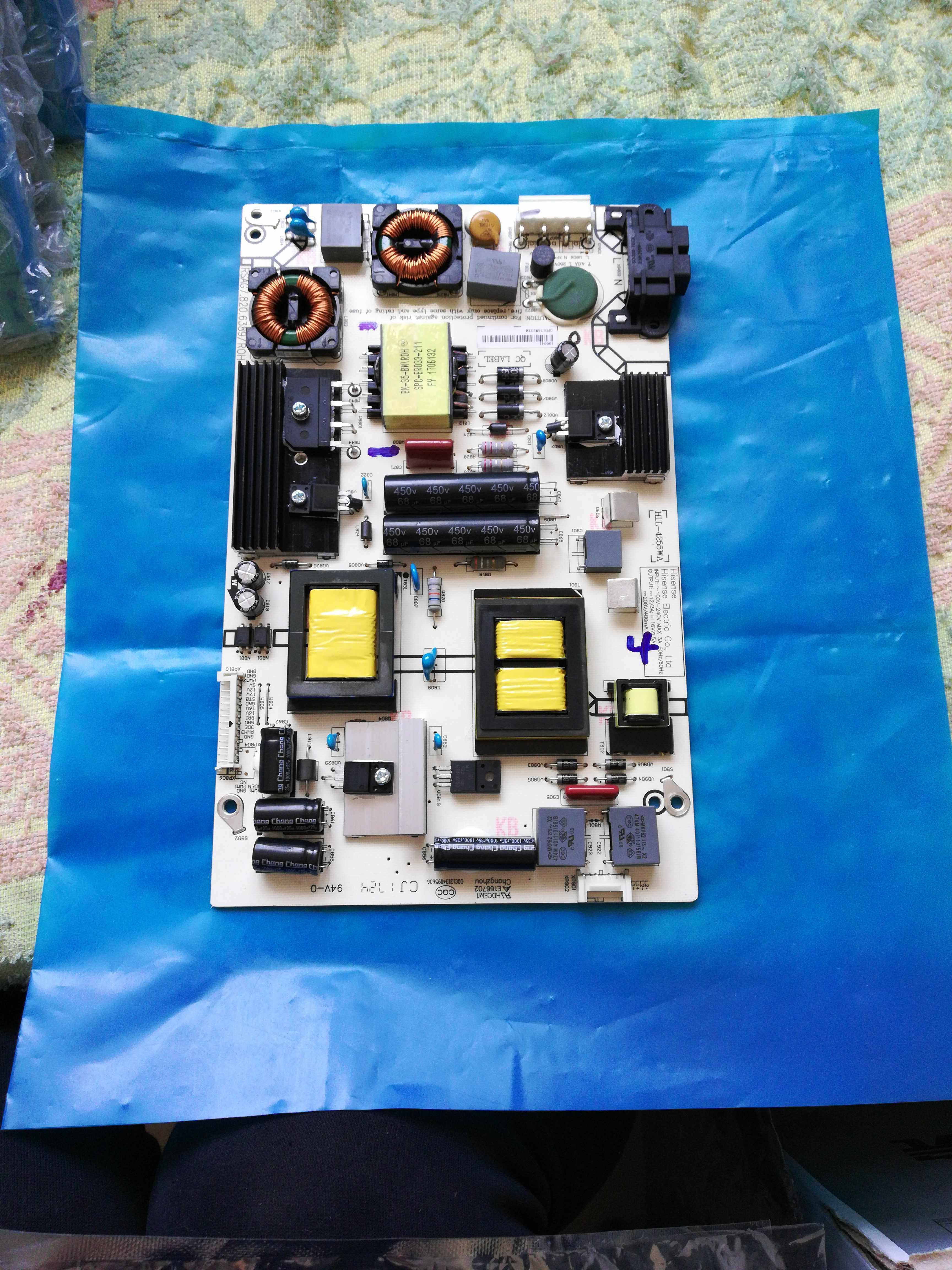 Hisense LED49K300U LCD TV original power board RSAG7.820.6389 HLL-4255WA