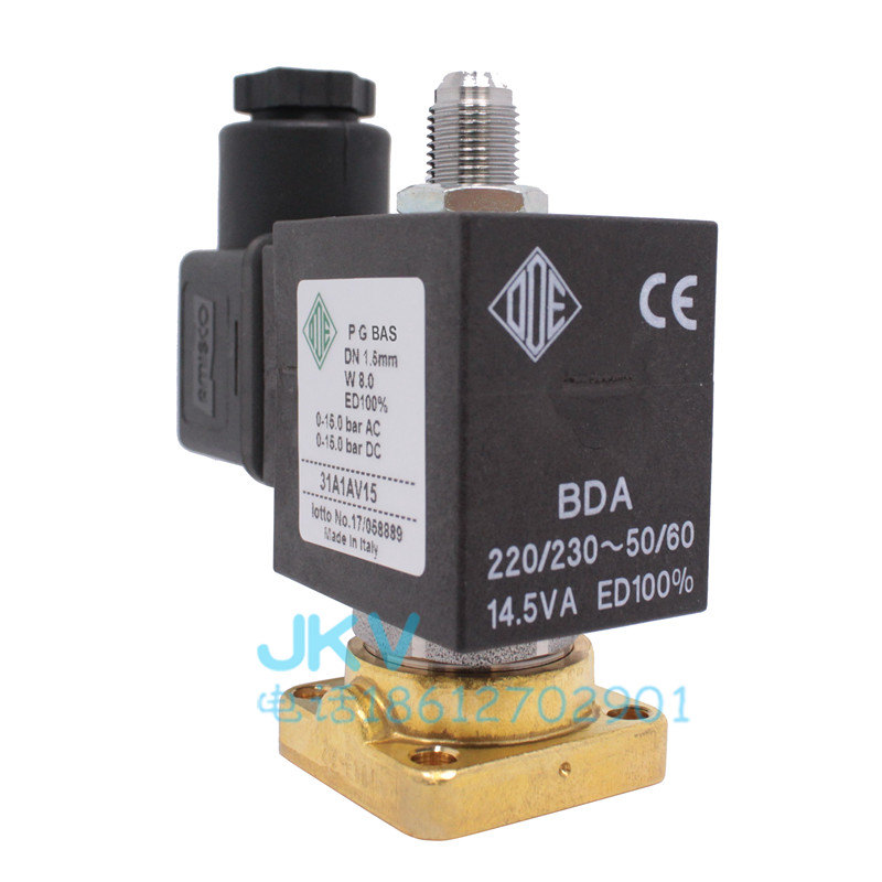 Italian ODE three-way solenoid valve 31A1AV15 brass base plate installation normally closed original AC220V DC24V