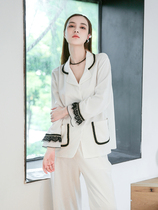 Sandro Vicari2022 new Korean pajamas women's spring and autumn temperament long sleeve loose ice silk home clothing