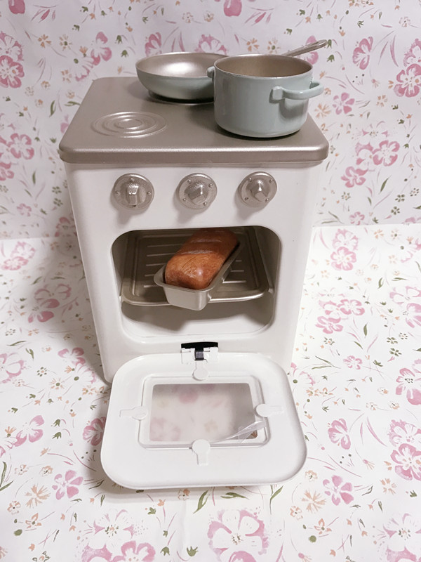 Trẻ em Tin House Đồ chơi có thể tháo rời Móc sắt Lò nướng Búp bê Búp bê Đồ nội thất búp bê búp bê