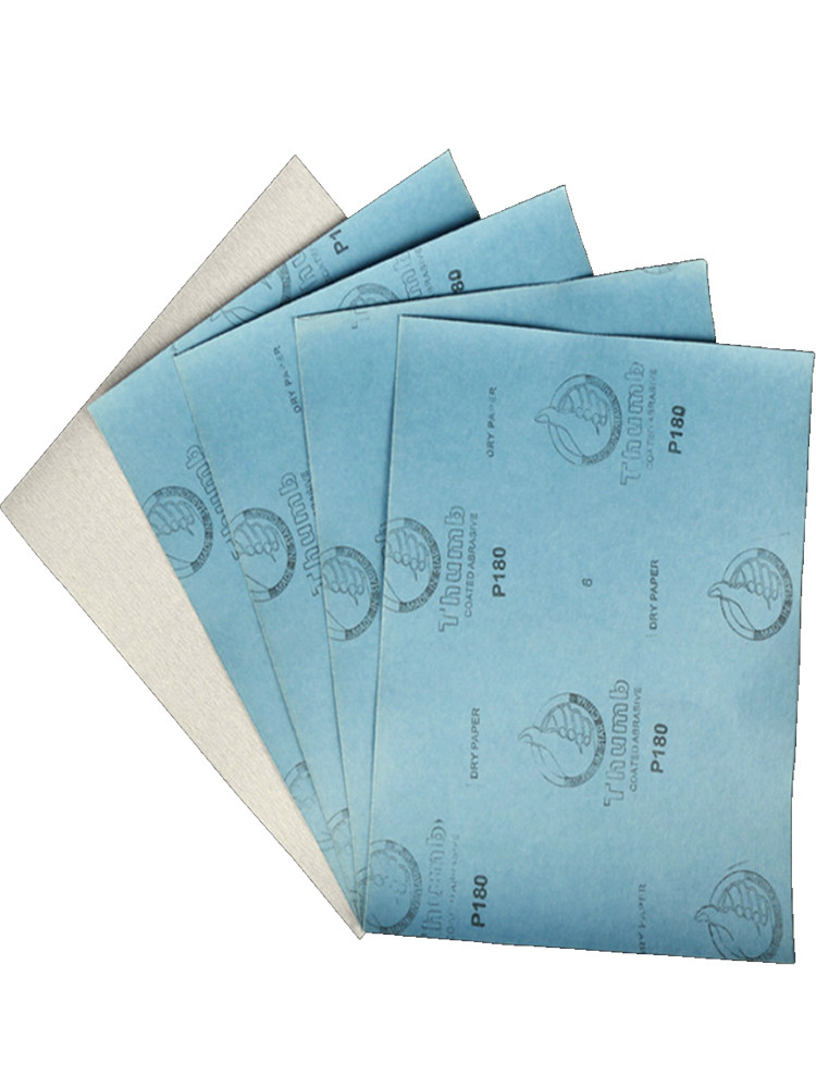 Thumb Sanding Paper for Hand Sanding, Sandpaper for Furniture, Woodworking, Wall Polishing, Polishing and Coating of Crafts, White Sandpaper