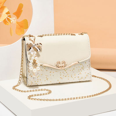 2026 Ladies' Versatile chain bag, crossbody bag, fashionable sequined shoulder bag, Korean-style phone bag, coin purse