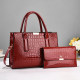 High-end texture niche red bag for women 2026 new wedding bag large capacity tote bag bride wedding handbag
