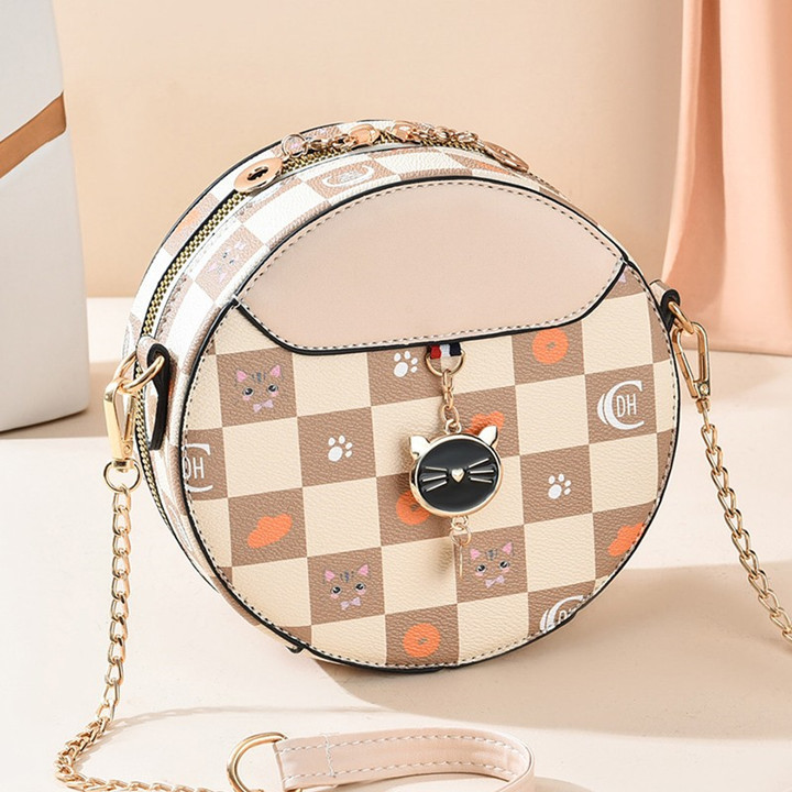 This Year's Popular Small Bags for Women 2026 New Models ins Korean Style Fashionable Small Round Bags Versatile Single Shoulder Crossbody Chain Bags