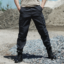 Security guard training suit pants Special Forces multi-bag overalls women Outdoor black tactical pants mens trousers big size pants