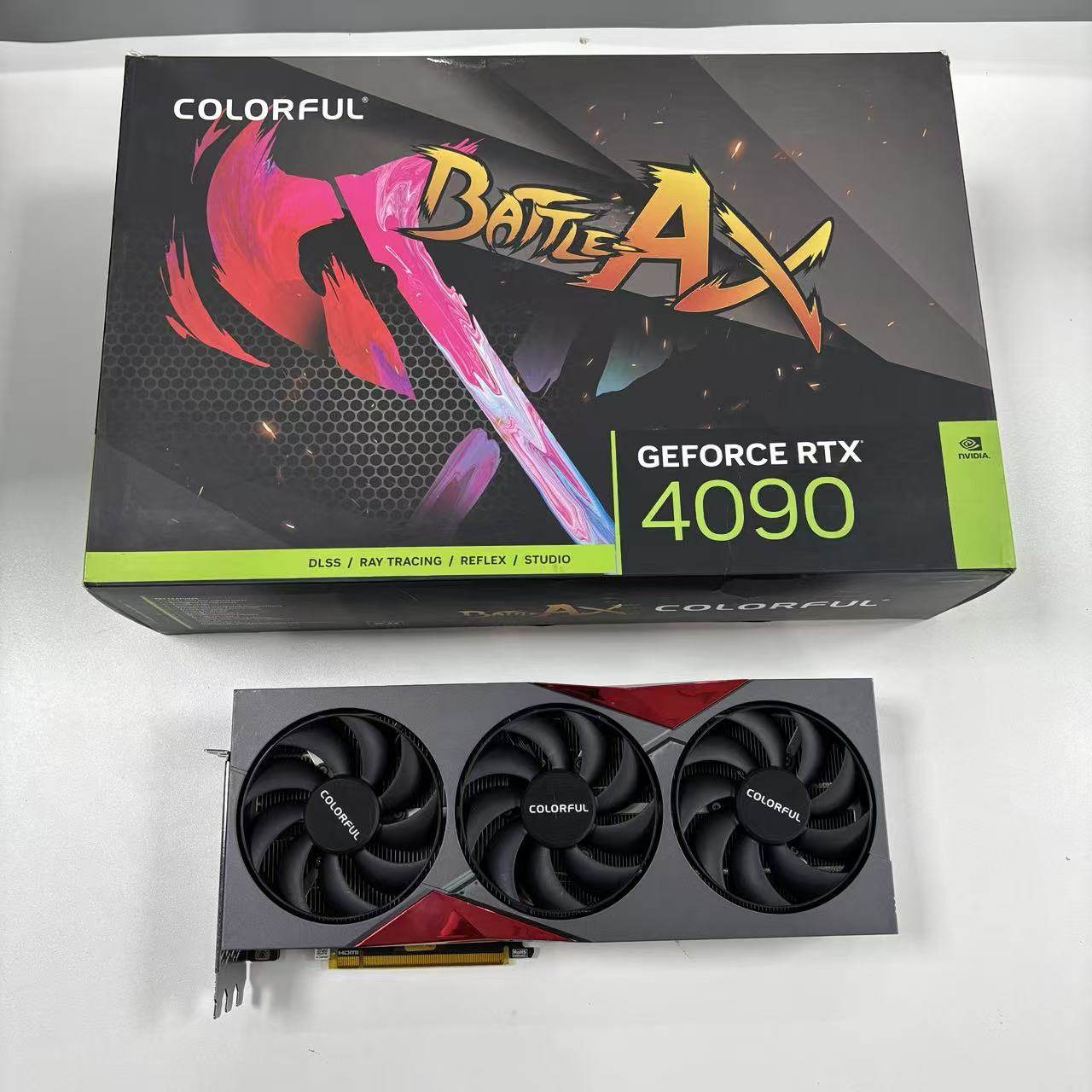 Цветная видеокарта RTX4090 24G с неисправной графикой, разряженная видеокарта, плата из переработанного картографического материала и радиатор с неисправной видеокартой 5090 Изображение 1