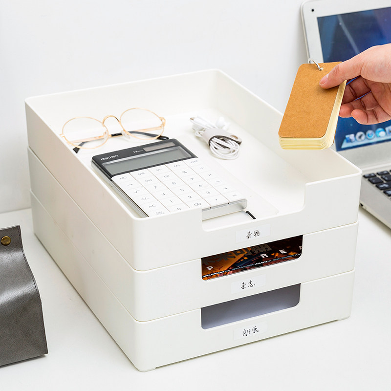 Desktop File Containing Box Office Multilayer Stationery Information Finishing Document Shelf Cross a4 Dossier Document Frame Basket