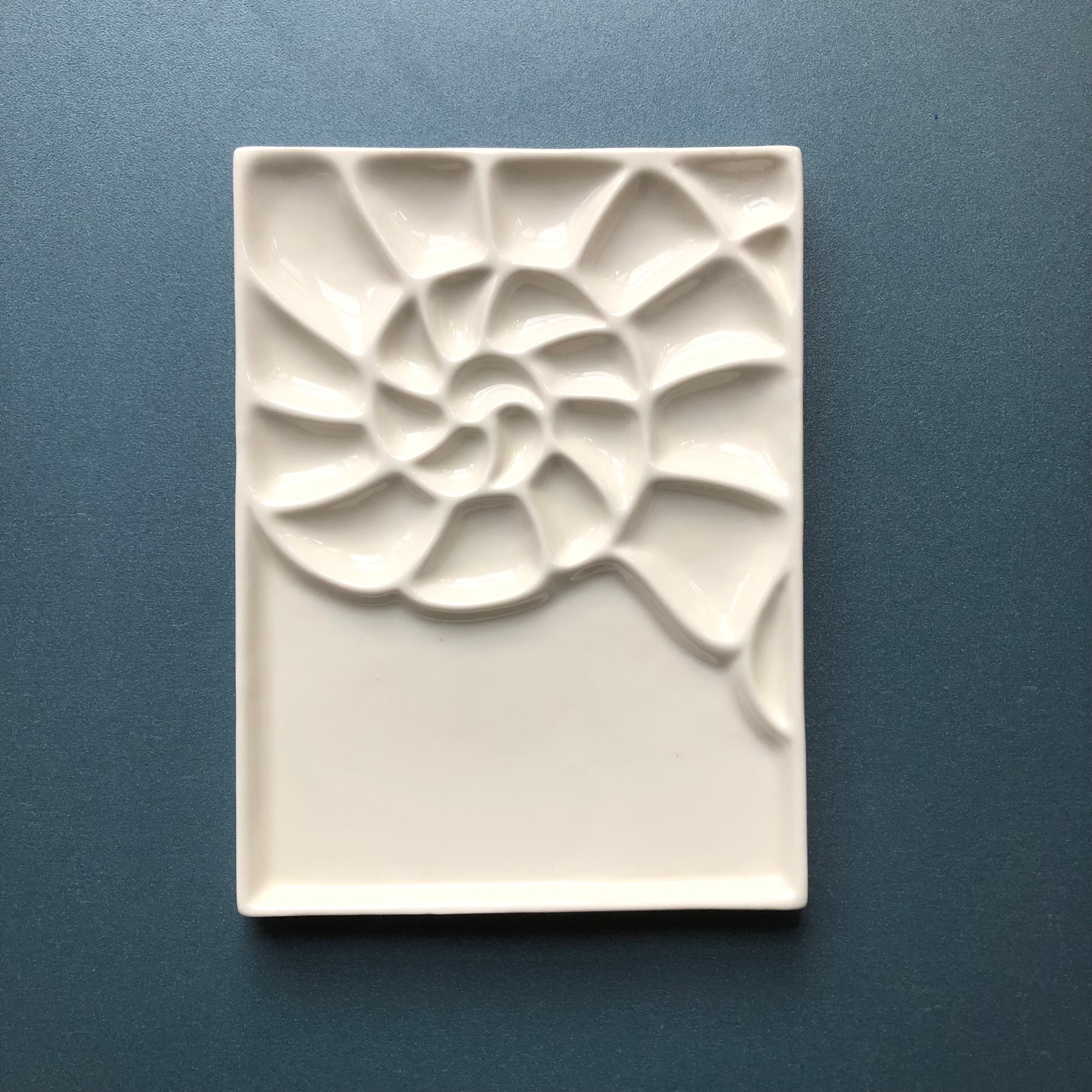 Small Conch Ceramic Palette Watercolor Painting Clearance Defect Treatment