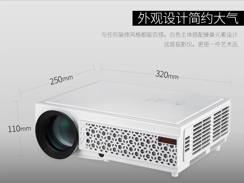 Máy chiếu thông minh gia đình không dây wifi HD 1080P mới 3D rạp hát tại nhà cầm tay máy chiếu Apple điện thoại di động mini micro Android không có màn hình TV chiếu di động