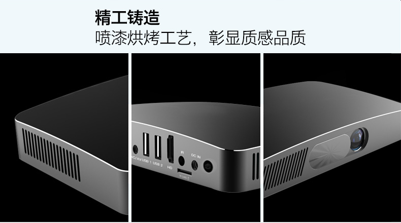 Máy chiếu thông minh gia đình WiFi không dây văn phòng 3D rạp hát tại nhà 1080P HD 4K laser điện thoại di động Máy chiếu cầm tay Android không có màn hình TV mini cầm tay siêu nhỏ chiếu mới - Máy chiếu