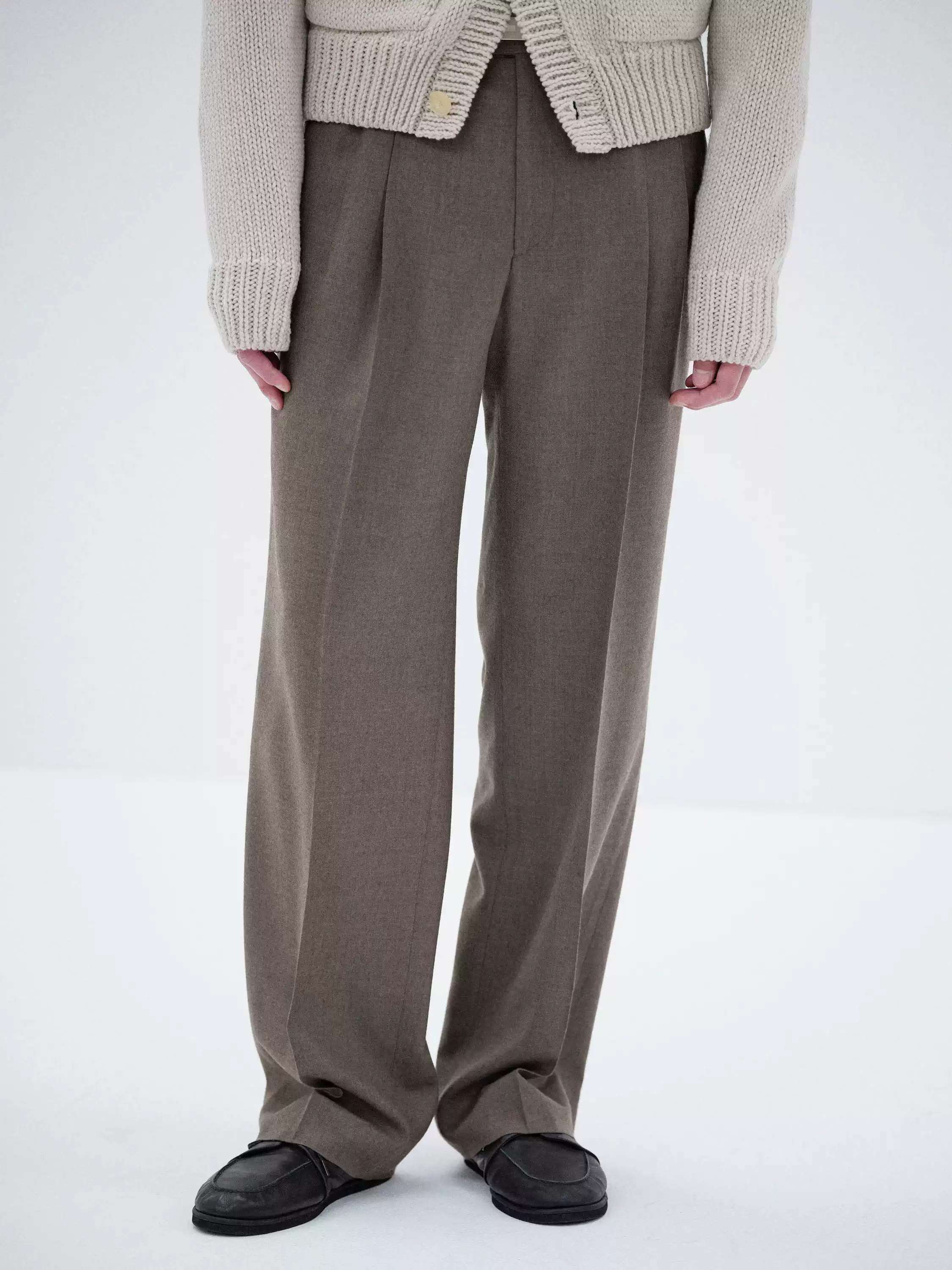 代购】AURALEE 25aw Super light wool slacks超轻羊毛双褶西裤-淘宝