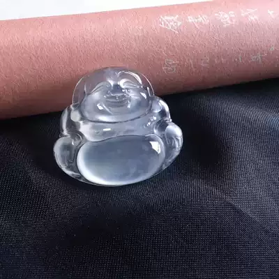 Jieyang Yangmei Yudu Taoyu Pavilion Natural Emerald Burma A cargo high ice Maitreya Buddha