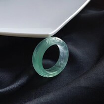 Revealed Yangmei jade all naughty jade cabinet natural emerald Myanmar A cargo high ice ring