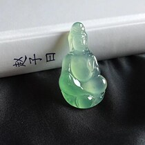 Revealed Yangmei jade all naughty jade cabinet natural emerald Myanmar A cargo ice seed Guanyin