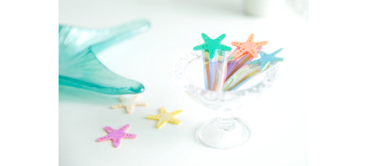 Hàn Quốc nhập khẩu RD starfish nàng tiên cá handmade tự làm phụ kiện tóc trẻ em nơ trang sức vật liệu trang trí - Phụ kiện tóc đồ cột tóc scrunchies